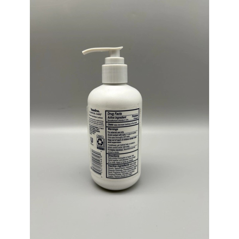 Vaseline New Vaseline Clinical Care Hand Sanitizer Lotion With Pump