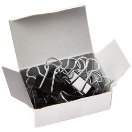 Whitecroft Foldback Clip 19mm Black Ref 23701 [Pack of 10]