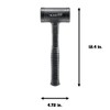 Halder 3379.060 Blackcraft 3 lb. Dead Blow Hammer, Polyurethane Cover,