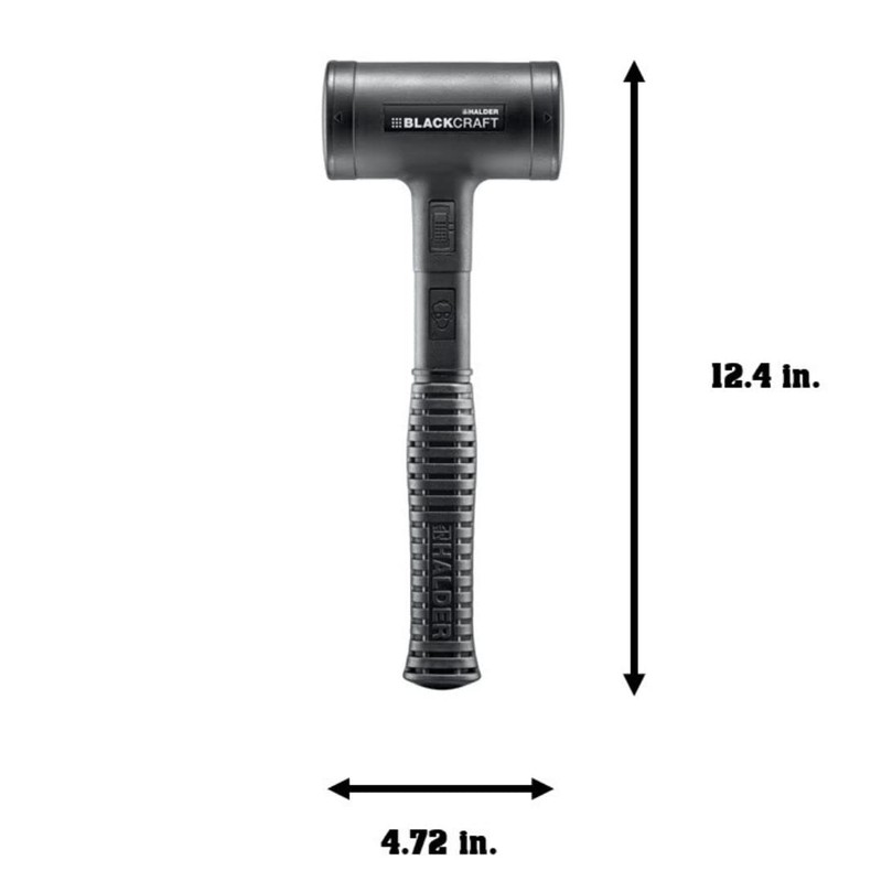 Halder 3379.060 Blackcraft 3 lb. Dead Blow Hammer, Polyurethane Cover,