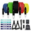 WIKDAY Exercise Resistance Bands with Handles for Working Out, 10-150