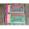 2 Vintage Boxes of Rosebud Matches Strike On Box Safety