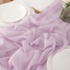 Chuqing Chiffon Table Runner, Purple, 70 cm x 3 m,