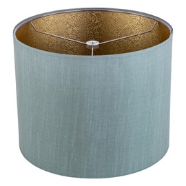 Wellmet Drum Lampshades, Easy Assembly Required Replacement Lamp Shades, Fabric Lampshades for Table Lamps Floor Lamps, Metal Spider Fitter, 14"x14"x11"