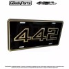 Gbodyparts 76-87 for Oldsmobile Cutlass 442 Stamped Aluminum License Plate