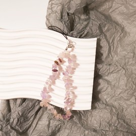 JMCRATE Elegant Beaded Phone Charms Strap Ribbon Bow Irridescent Aesthetic Y2K Cell Phone Keychain Cute for Bag Camera USB Decor, Small, Acrylic, No Gemstone