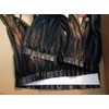 Sowder 1 Yard Black Rooster Feather Fringe Trim 25-30cm Wide