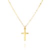 Gold Cross Layered Choker Necklace - Handmade Dainty Christian Necklace