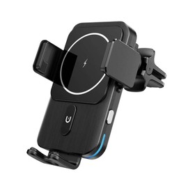SKULL CHARGE In-Car Wireless Charger, Smartphone Holder, Car, Wireless Charging, Qi Certified, Fast Charging, 15W/10W/7.5W/5W Output, One-Handed Operation, Automatic Open/Close, 360° Rotation,