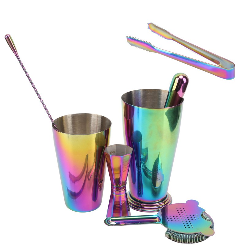 Bartender Kit 304 Stainless Steel Heat Preservation Cocktail Shaker Jigger