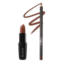 Lip Combo Labial Bissu  Delineador Italia Deluxe                                                                                                      