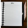 Notes Refill Pages for Discbound Planners, Fits with Circa Letter,