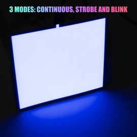 Electroluminescent (EL) Panel Light, DIY EL Backlight Cuttable Paper Lamp for Holiday Decoration/Cosplay/Warning,Blue 2PCS (10cmx10cm)