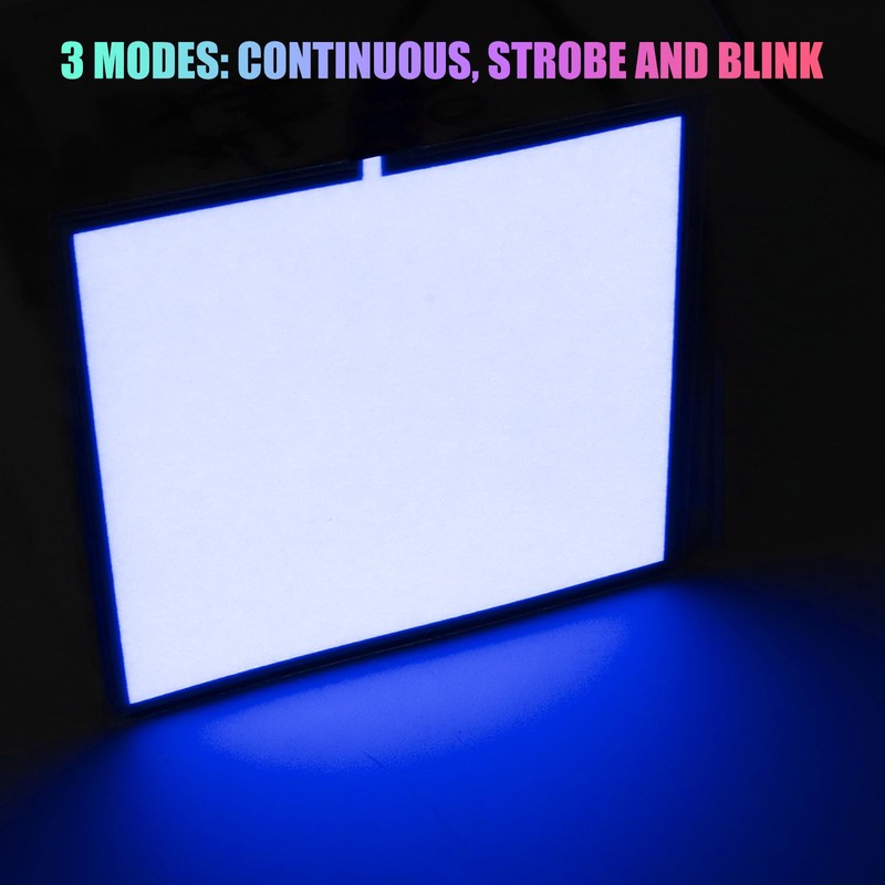 Electroluminescent (EL) Panel Light, DIY EL Backlight Cuttable Paper Lamp
