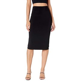 Norma Kamali Women's Straight Skirt, Black, XL