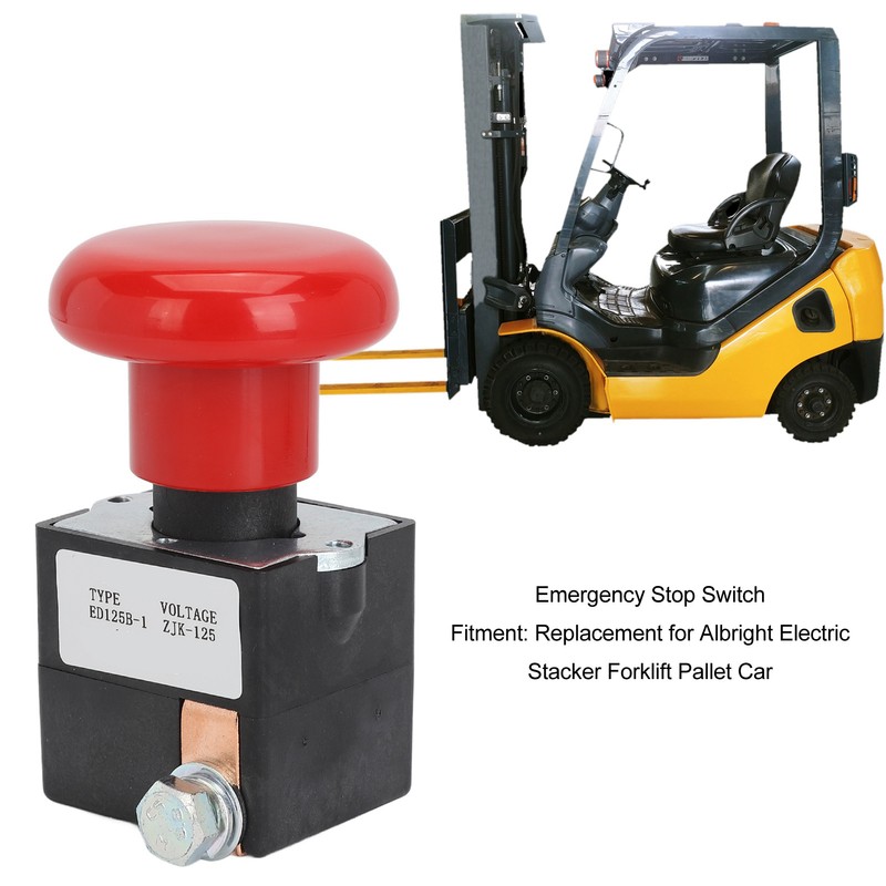 Emergency Push Button Switch DC80V Reliable Emergency Stop Switch Replacement