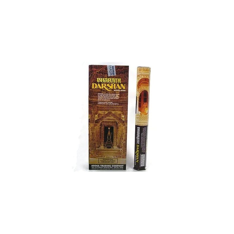 Bharat Darshan Incense Sticks Handmade in India. Six Pack of
