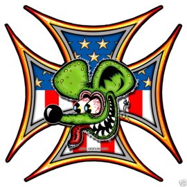 Rat Pack Sticker Collector 6 pack Rats Hole Bike Show Big Daddy Rat Rat Fink