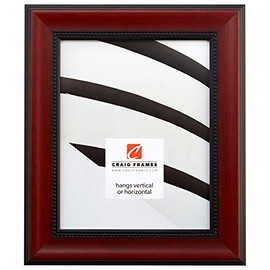 Craig Frames Redcourt, 16x20 Picture Frame, Deep Cherry Red