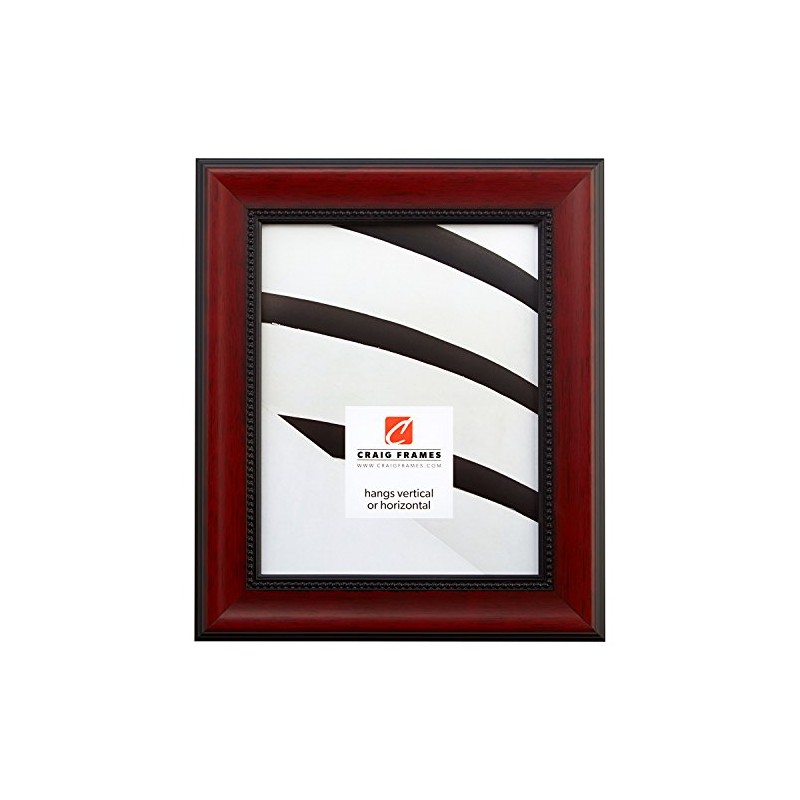 Craig Frames Redcourt, 16x20 Picture Frame, Deep Cherry Red