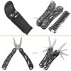 Grizef Multitool Pliers, Durable Stainless Steel 24-in-1 Multi-Purpose Pocket Folding