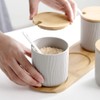 OnePine Set of 2 Ceramic Spice Jars Sugar Bowl Ceramic