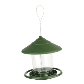 IWOWHERO Automatic Outdoor Hanging Bird Feeder with Hook Wire Bird Feeding Feeder for Wild Birds Garden Decoration Easy to Use and Install