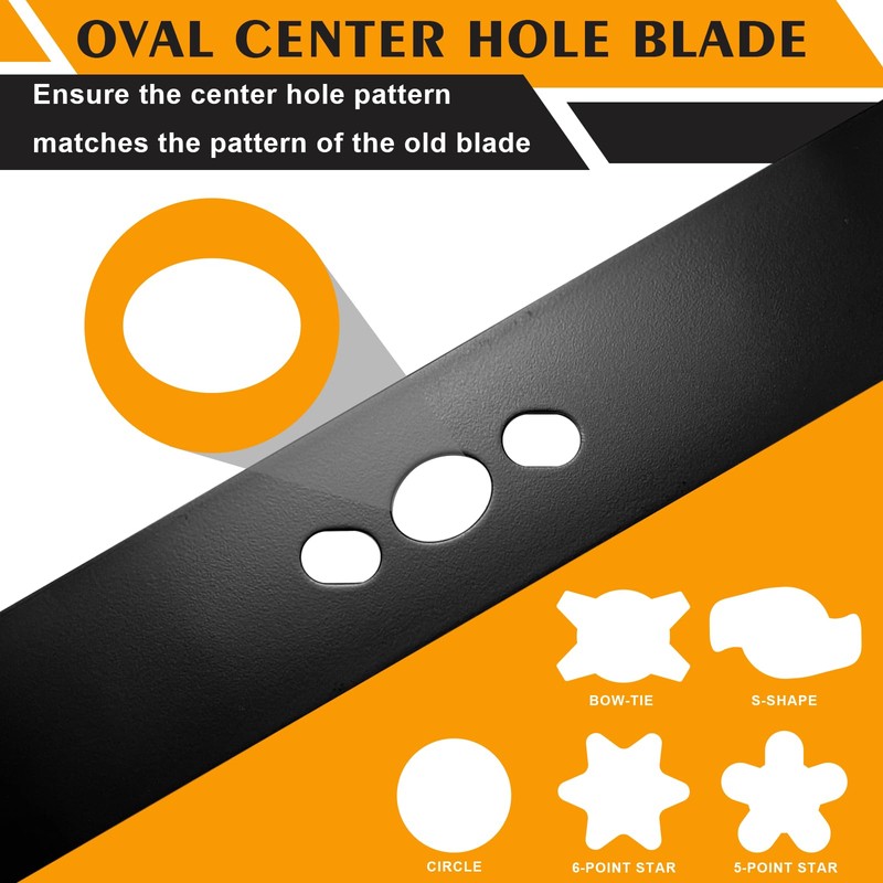 ZONEWO 2105200317A Mulching Blade Compatible with 21" Mu-rray Da-ye Hyper