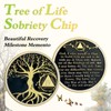 4 Year Sobriety Chip Tree of Life AA Medallion Recovery