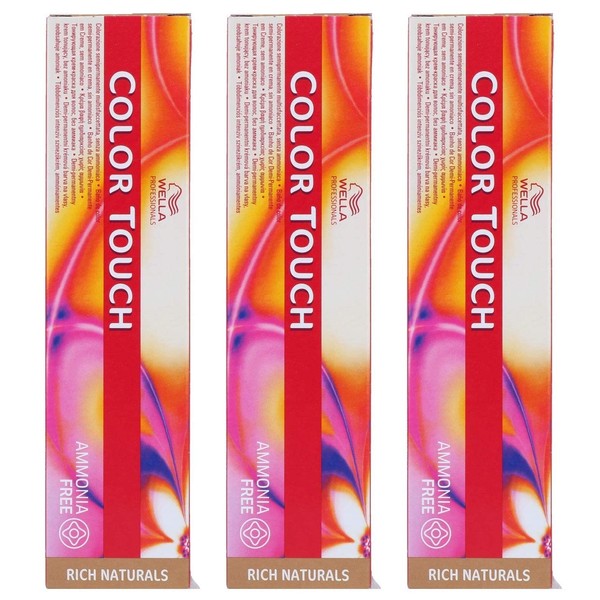 Wella Pack of 3 Colour Touch 60 ml Rich Naturals