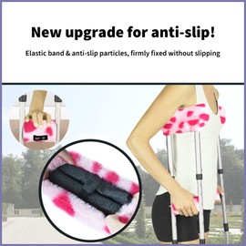 Almohadillas Universales de Terciopelo para Muletas y Fundas Antideslizantes para Mangos Accesorios de Almohadillado de Confort Premium para Muletas