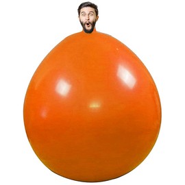 Excras 72 Inch Large Balloons Party Balloons Round Latex Balloons Large Balloons Bump Shock Absorption Giant Balloons Humans Climb Stress Relief Bump Battle