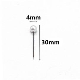 940PCS Sewing Pins, 1.2in Straight Pins with Plastic Pearl Head, White Corsage Stick Pins for DIY Sewing Craft Dressmaker Jewelry Decoration Fabric