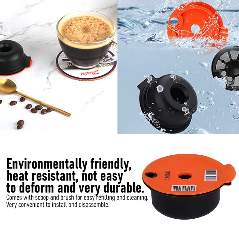 Okuyonic Refillable Capsules Reusable Easy to Use Heat Resistant Coffee