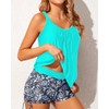Yonique Blouson - Traje de baño tankini para mujer con