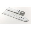 Bandini 22mm Mens Italian Leather Watch Band Strap - White