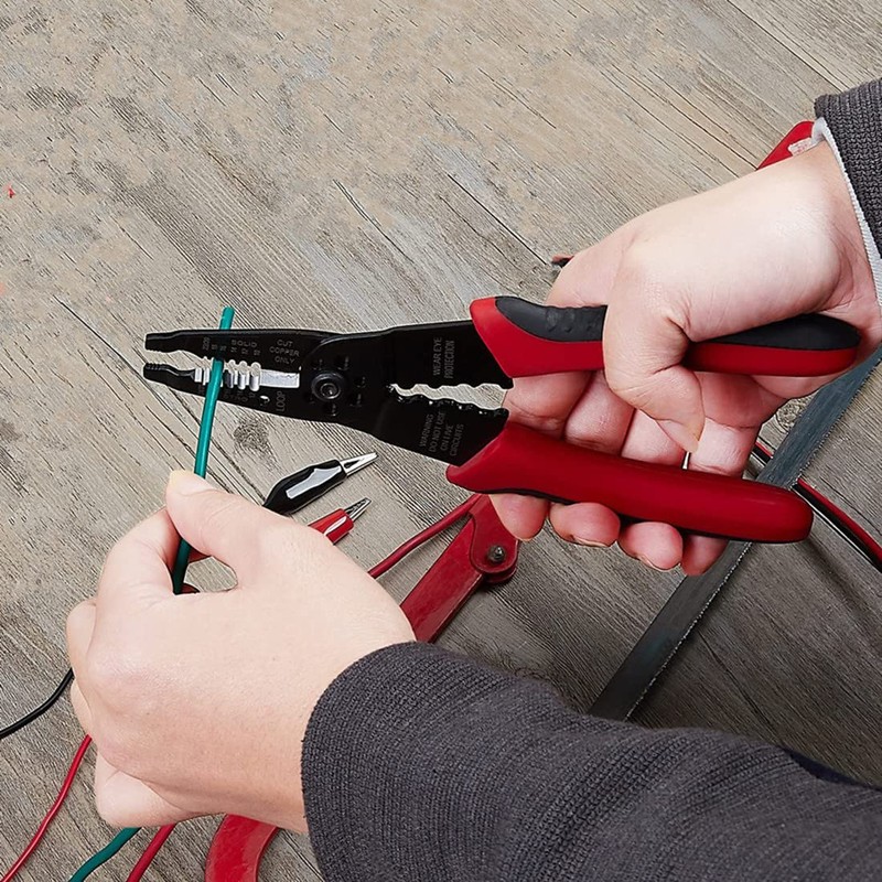szhdxsy 8-Inch Multi-Tool Long Nose Wire Stripper/Crimper/ Bolt Cutter Multi-Purpose