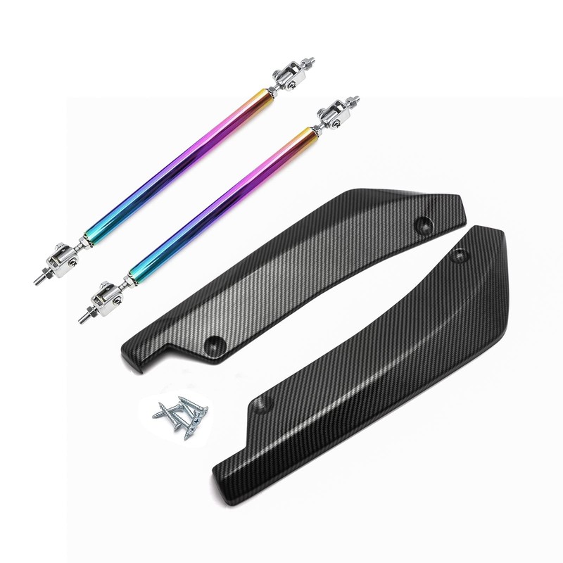Xotic Tech JDM Universal Rear Bumper Canard Diffuser Splitter Valence