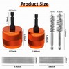 1/2" & 3/4" Cleaner Set for Drill,with 1/4" Hex Shank