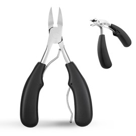 2 pcs Fingernail clippers set，Toenail Clippers for Thick or Ingrown Toenails， anti-splash nail clipers, stainless steel Professional Pedicure Tool for Seniors Thick Toenails,Ergonomic Nail Cutter Trimmer with Catcher