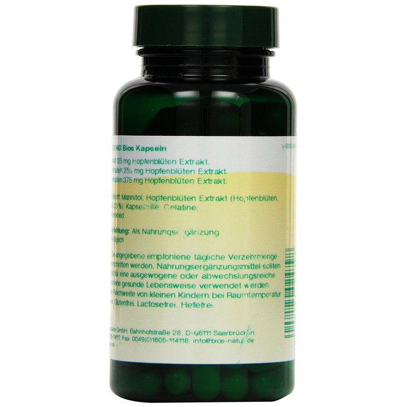 Bios Hops 125 mg 100 Capsules Pack of 1 x