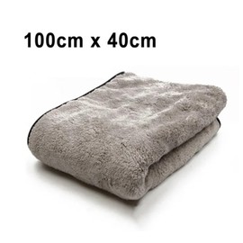 1 pcs 100x40 cm Premium Microfiber Towel, Dual Sided Ultra Soft, High Water Absorption for Household cleaning & Car Cleaning and Drying