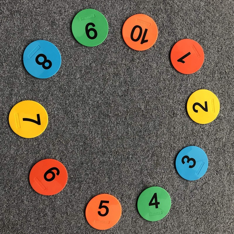 Eco Walker 4inch Mini Floor Spot Markers for Classroom Preschool