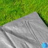Grey Lightweight Tarpaulin - Multi-Purpose Waterproof Sheet for Outdoor Use,