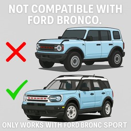 Knob Cover 12 Piece Set Compatible With Ford Bronco Sport Interior Ac Radio (White)