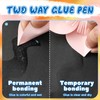 Gilprop 4 Pcs Glue Pen 15mm Tip Glue Sticks 2