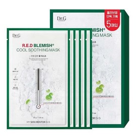 Dr.G Red Blemish Cool Soothing Mask Sheet 5 Sheets - Cool Soothing Mask