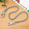 Ahiller Fashion Double Lock Wallet Chain, Stainless Steel Pants Key