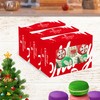 wraphay 30pack holiday patterns Christmas Cookies Boxes with Window Red