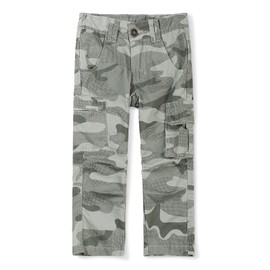 OCHENTA Boys Cotton Military Cargo Pants Army Camo Combat Casual Uniform Hiking Scout with Pockets C Grey 150-9-10 Years